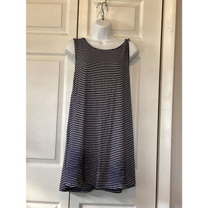Navy Striped Dress
